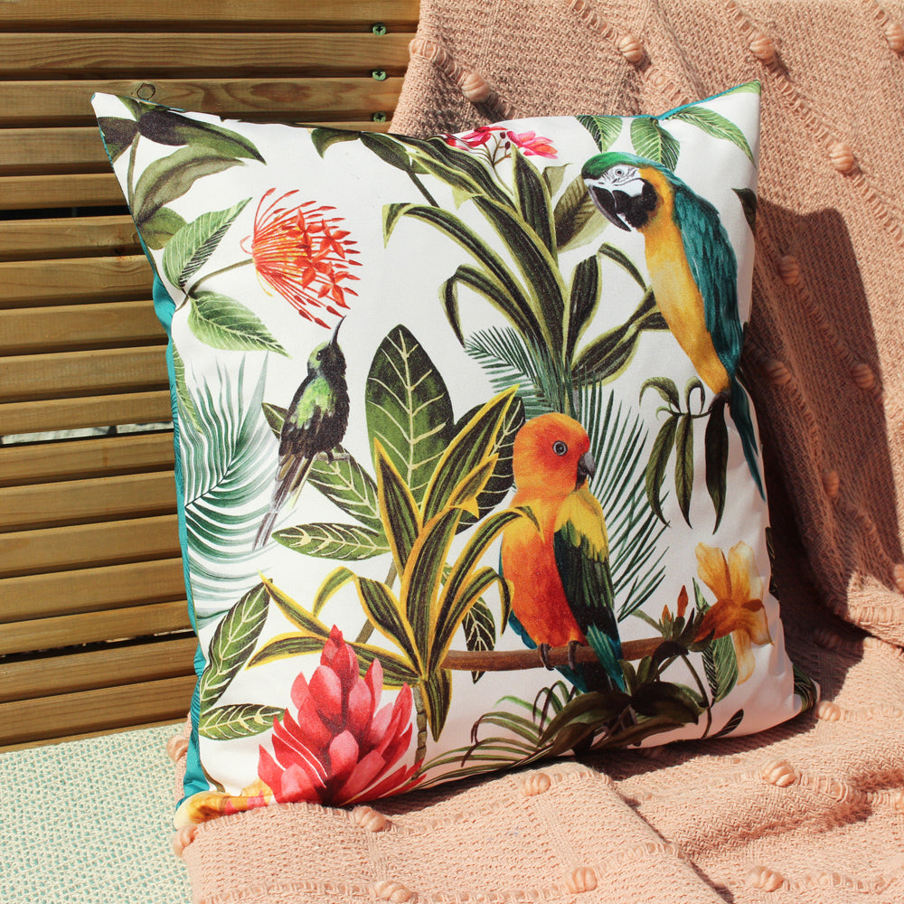 EVANS LICHFIELD PARROTS OUTDOOR WATER & UV RESISTANT CUSHION