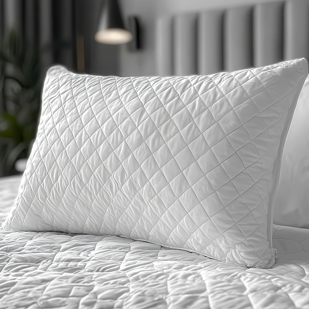 HOTEL LUXE QUILTED DOWN ALTERNATIVE PILLOW PAIR