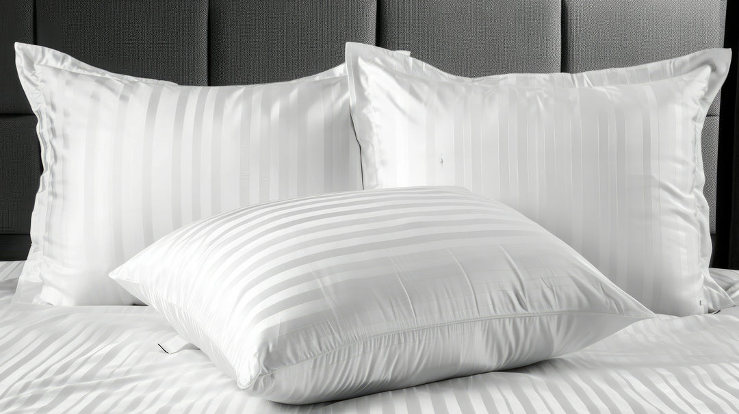 FEELS LIKE DOWN COTTON STRIPE PILLOW PAIR