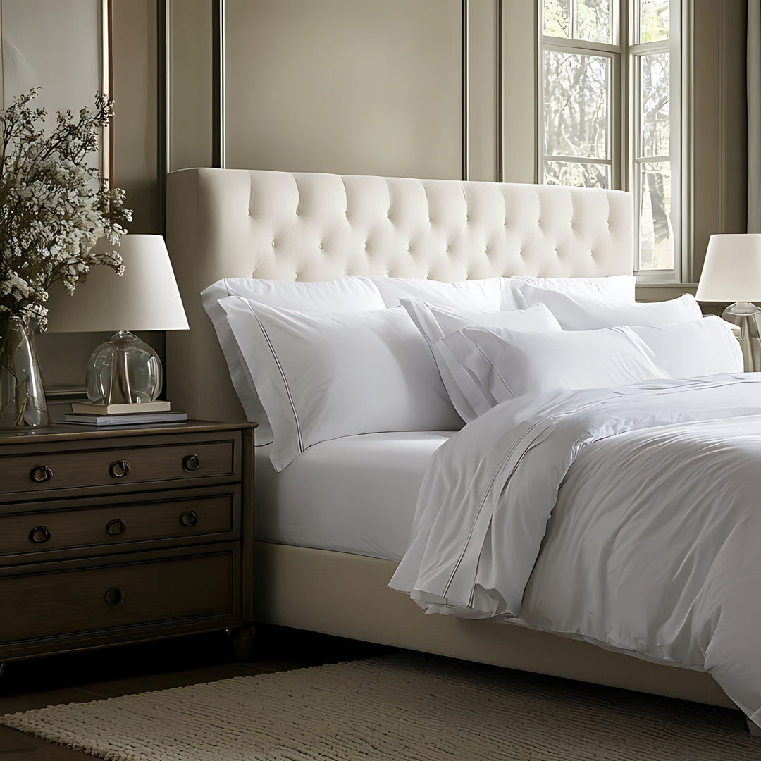 CRISP & FRESH 400 THREAD COUNT EGYPTIAN COTTON PERCALE FITTED SHEET
