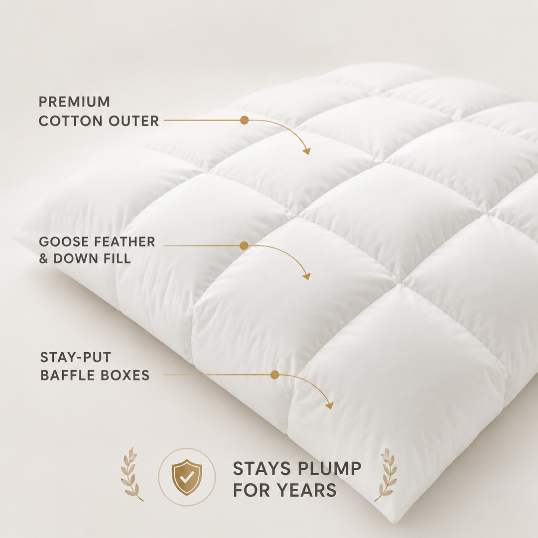 10.5 Tog Goose Feather & Down All Seasons Duvet