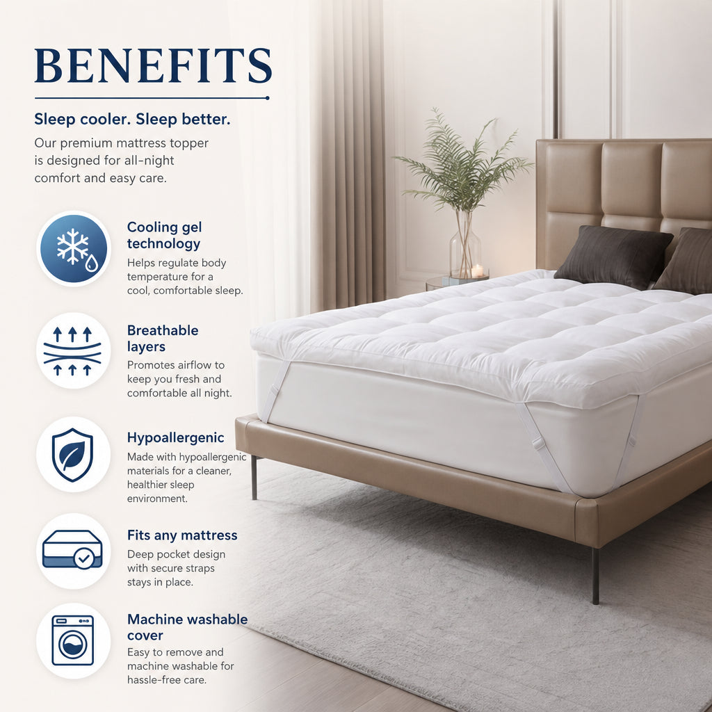 Gel Cool Mattress Topper