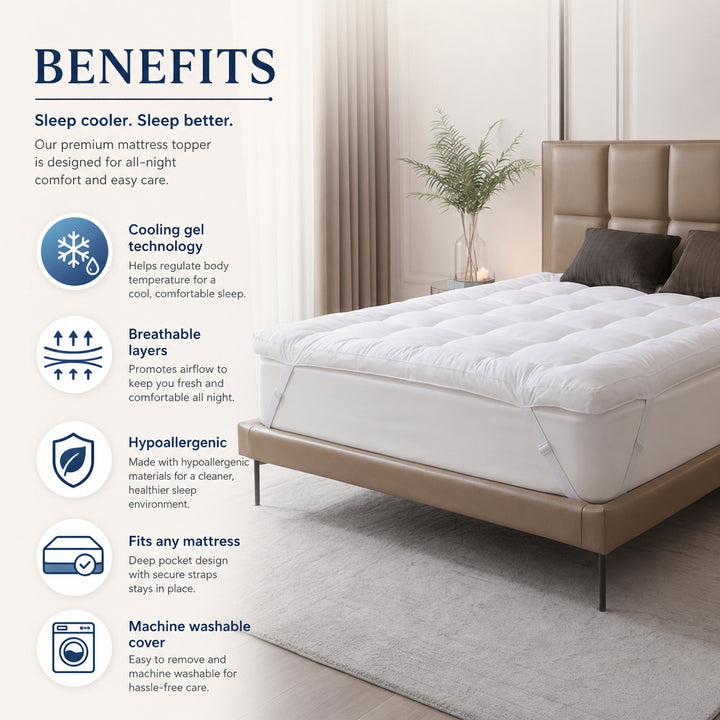 Gel Cool Mattress Topper