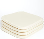 Rohi Garden Seat Cushions Set of 4 – Outdoor/Indoor Plain seat pads for dining Chairs, Kitchen and Garden Chairs 36x36-Plain Design (Pack of 4) Cream