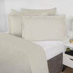 Rohi Luxurious Oxford Pillowcase Pair - 100% Cotton Oxford Pillow Cases 2 pack- 200 Thread Count Pillowcases (50cm x 75 cm), Oxford Pillowcases Pair, White