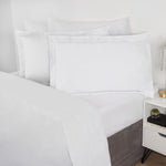 Rohi Luxurious Oxford Pillowcase Pair - 100% Cotton Oxford Pillow Cases 2 pack- 200 Thread Count Pillowcases (50cm x 75 cm), Oxford Pillowcases Pair, White