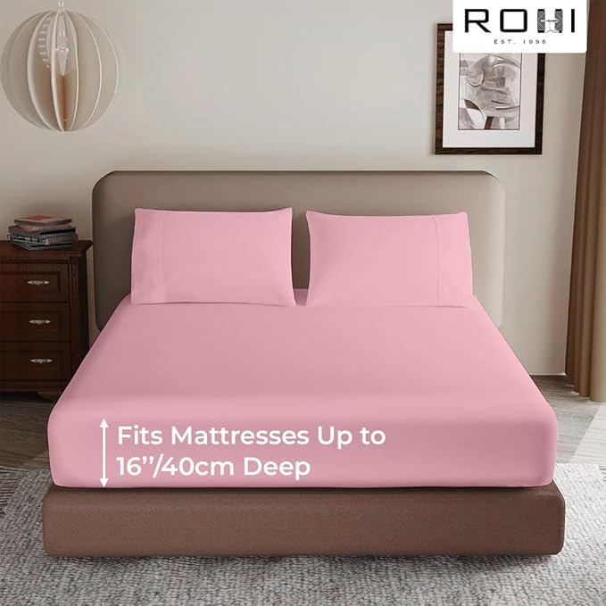 SUPER SOFT MICRO FIBRE PLAIN FITTED SHEET