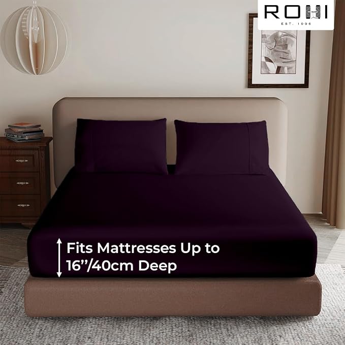 SUPER SOFT MICRO FIBRE PLAIN FITTED SHEET