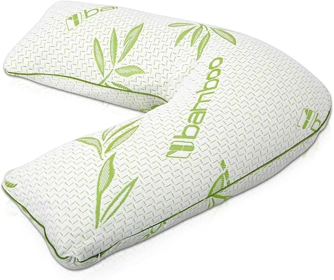 Bamboo Memory Foam V-Pillow - 47cm x 76cm x 27cm
