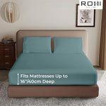 SUPER SOFT MICRO FIBRE PLAIN FITTED SHEET