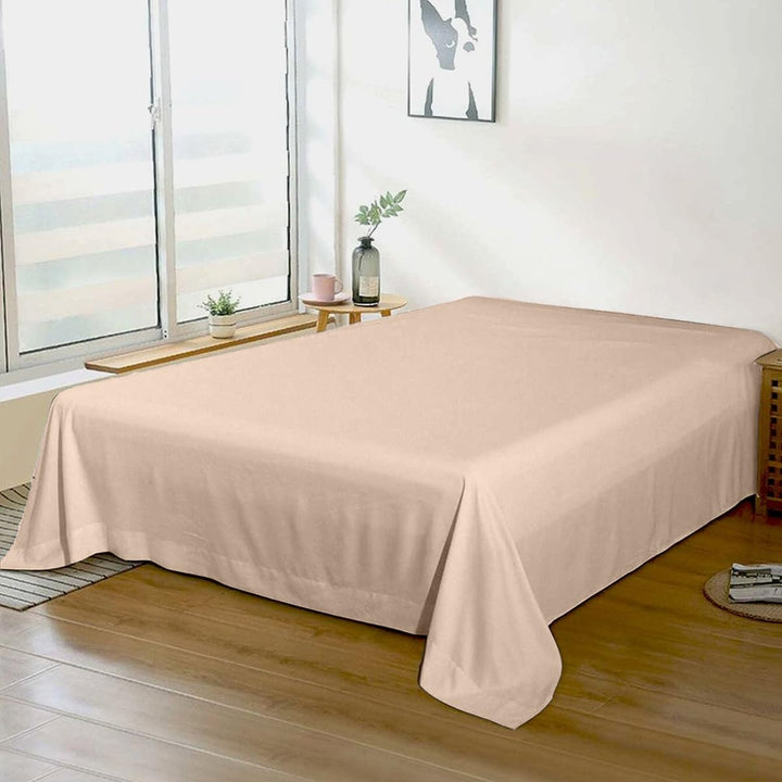 Rohi 100% Brushed Cotton Flat Sheet Double – Soft, Warm, and Breathable Flannelette Flat Sheets Double Bed for Ultimate Comfort – Thermal Bed Sheet with Anti-Allergy Properties (Black, Double)