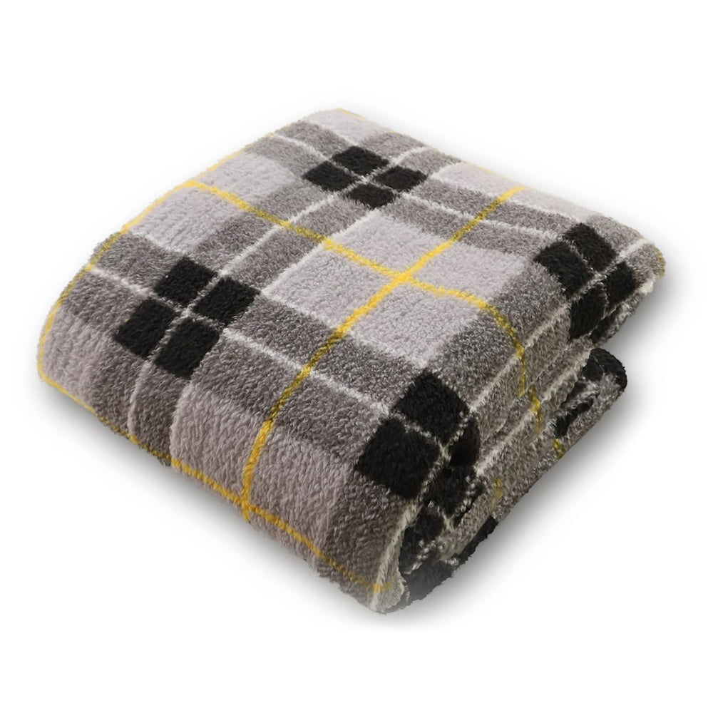 Rohi Green Tartan Throw Blanket – Soft & Cozy Polyester Teddy Tartan Throw Blanket for Sofa, Couch, or Bed – Lightweight, Durable, and Stylish Home Accent (Green, 150 x 200cm)