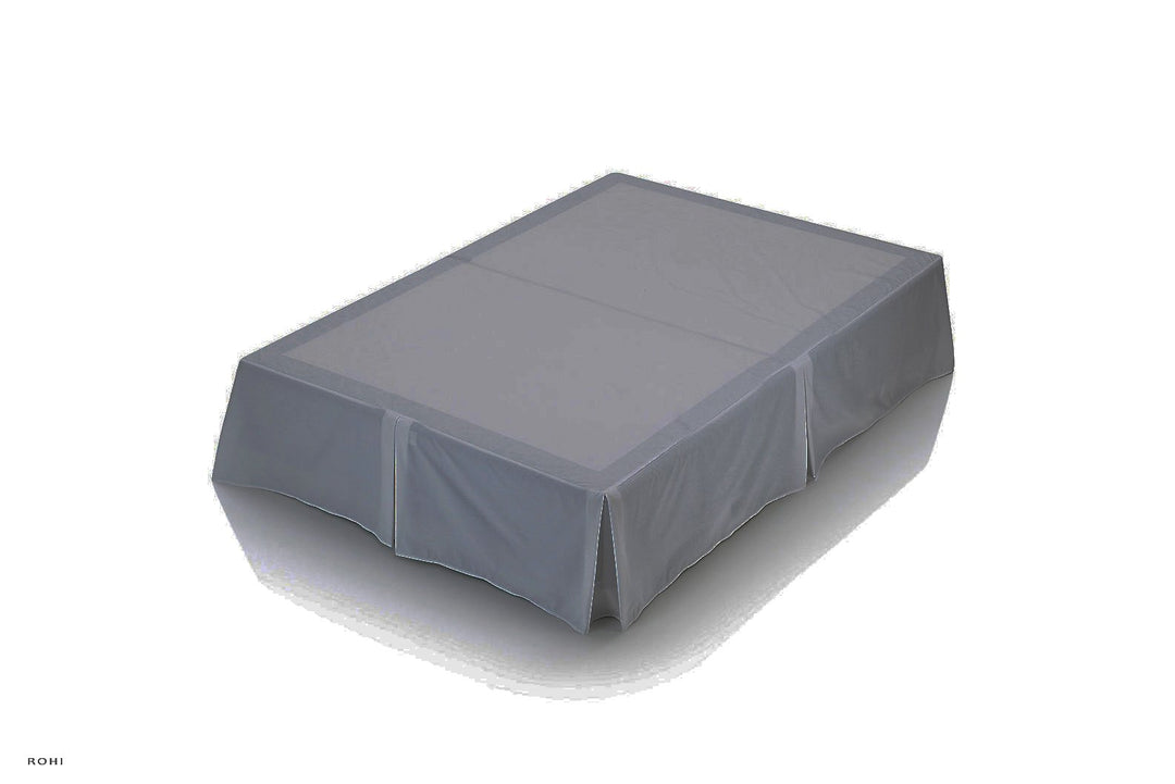 Rohi Base Valance Sheet Bed Skirt Double - Pleated Styling - 16" DEEP BASE VALANCE, 100% Combed Polycotton Long Staple Fibre – (Fit Over Base, Double Bed, Plum)