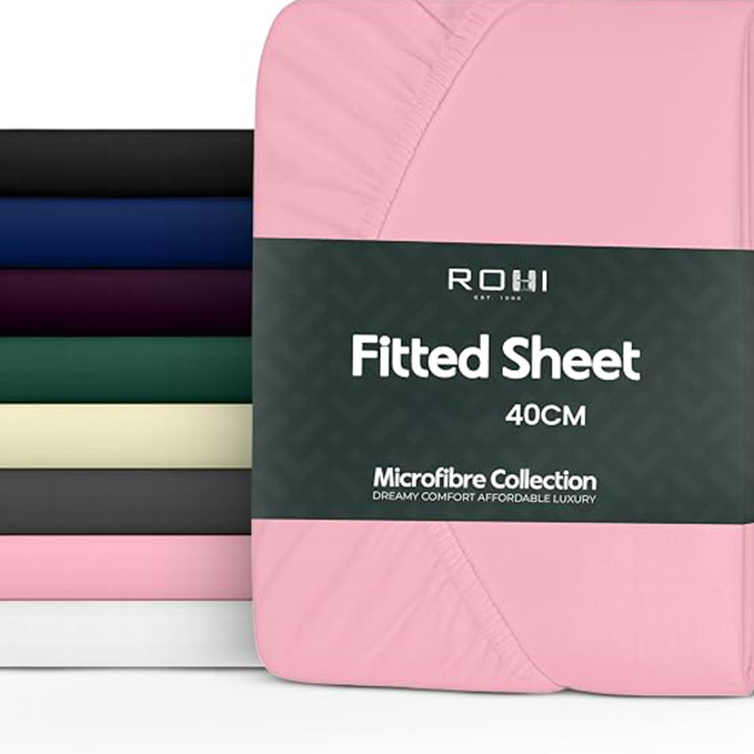 SUPER SOFT MICRO FIBRE PLAIN FITTED SHEET