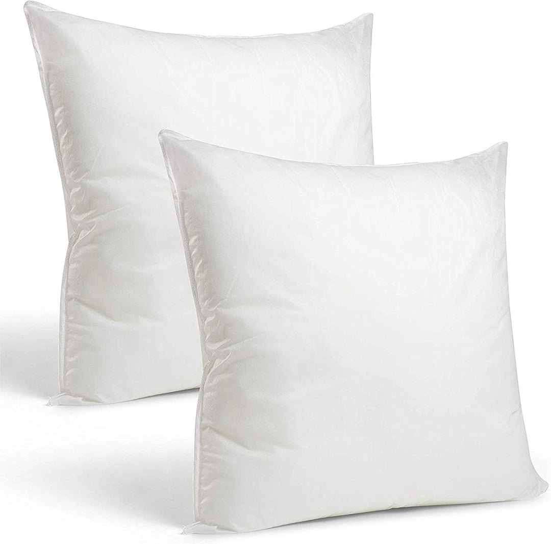 Rohi Set of 2 Hypoallergic Cushion Inner Pads (Pack of 2) 18" x 18" (45cm x 45cm) Cushion Insert Decorative Square Pillow Stuffer for Sofa Couch Cushions