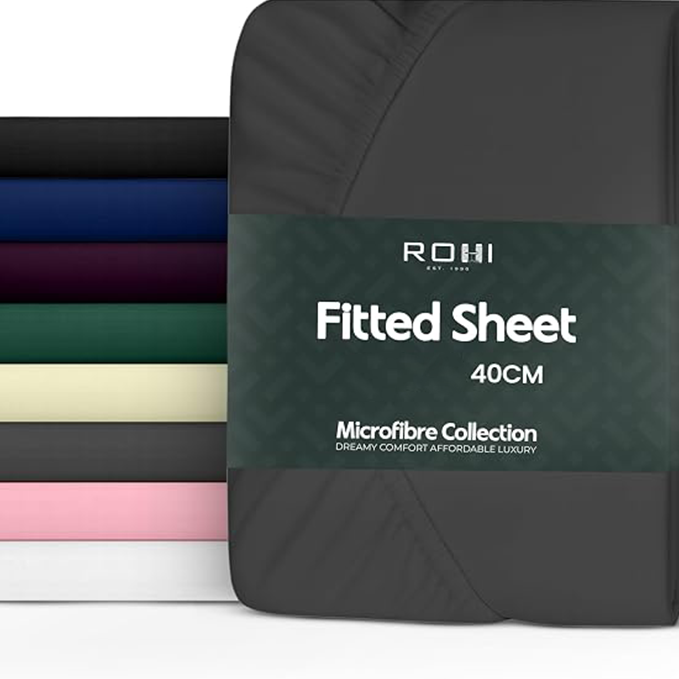 SUPER SOFT MICRO FIBRE PLAIN FITTED SHEET