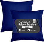 PLAIN OUTDOOR WATER RESISTANT CUSHION PAIR