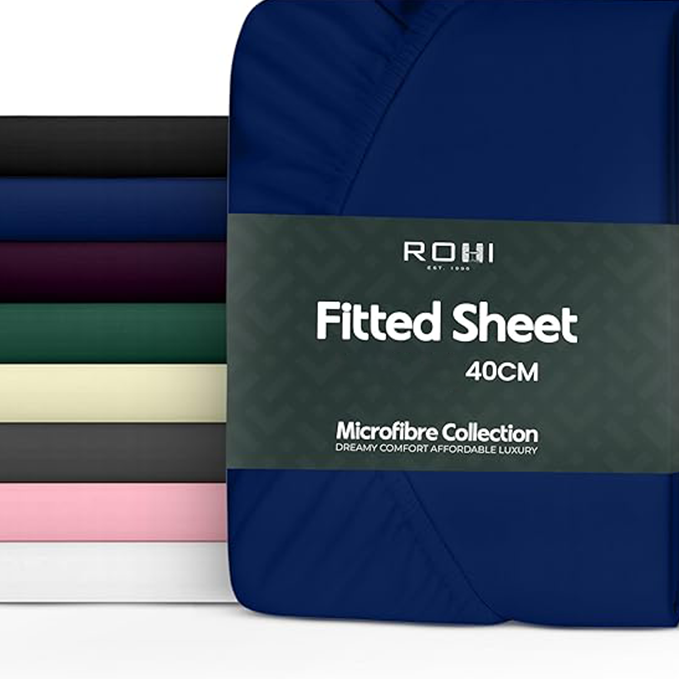 SUPER SOFT MICRO FIBRE PLAIN FITTED SHEET