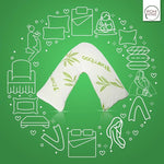 Bamboo Memory Foam V-Pillow - 47cm x 76cm x 27cm