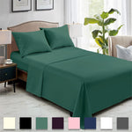 Rohi Black Double Flat Sheet Microfibre – Ultra-Soft, Durable, and Hypoallergenic Flat Sheets for Standard and Oversized Mattress Flat Bed Sheet (Black – 228 x 255cm)