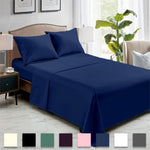Rohi Black Double Flat Sheet Microfibre – Ultra-Soft, Durable, and Hypoallergenic Flat Sheets for Standard and Oversized Mattress Flat Bed Sheet (Black – 228 x 255cm)
