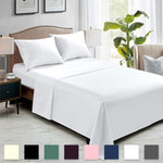 Rohi Black Double Flat Sheet Microfibre – Ultra-Soft, Durable, and Hypoallergenic Flat Sheets for Standard and Oversized Mattress Flat Bed Sheet (Black – 228 x 255cm)