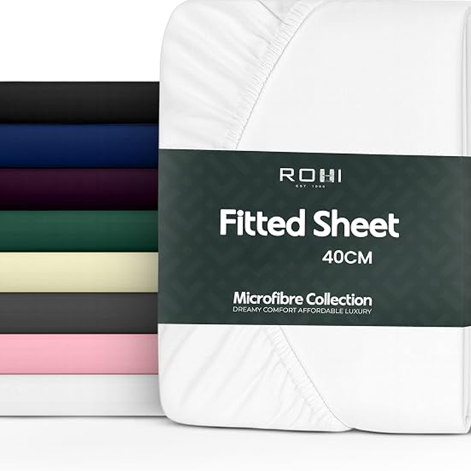 SUPER SOFT MICRO FIBRE PLAIN FITTED SHEET