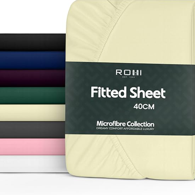 SUPER SOFT MICRO FIBRE PLAIN FITTED SHEET