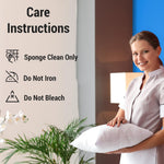 Rohi Set of 4 Hypoallergic Cushion pads 45cm x 45cm - White polyster square Cushions - Standard stuffer pack of Cushion inserts 45cm x 45cm (Pack of 4 | 18"x18")