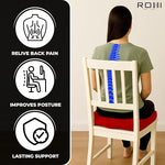 10cm Thick Booster Cushion for Armchairs 45x45cm - Hypoallergenic 100% Polyester Cover - Firm Garden Seat Pad Chair Support Cushion Ideal for Elderly, Pregnancy & Post Surgery Comfort
