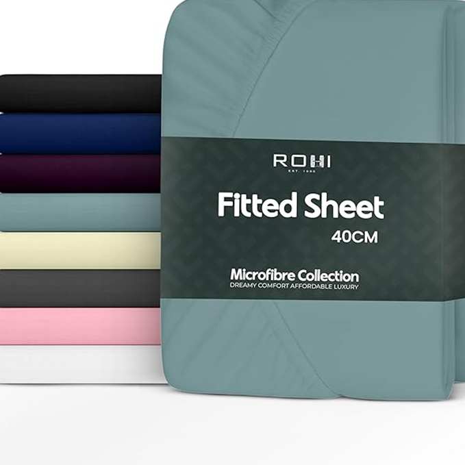 SUPER SOFT MICRO FIBRE PLAIN FITTED SHEET