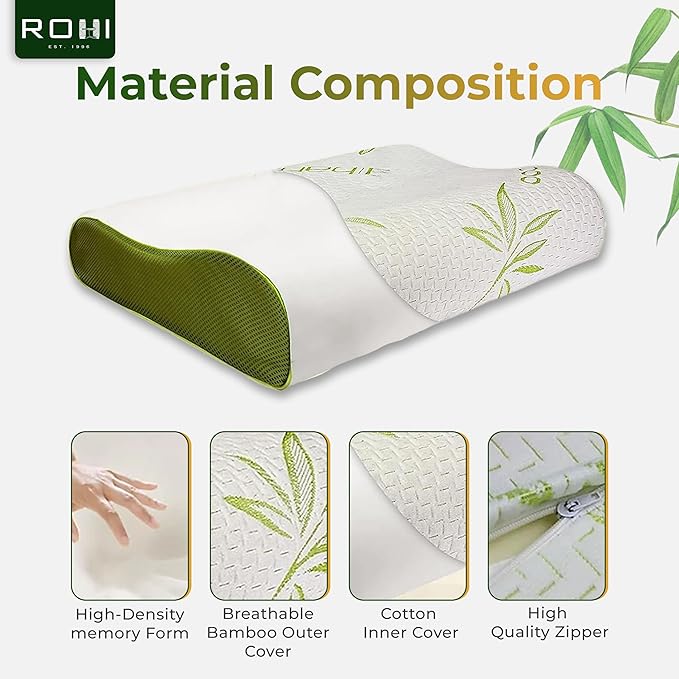 Bamboo Cercival Contour Pillow