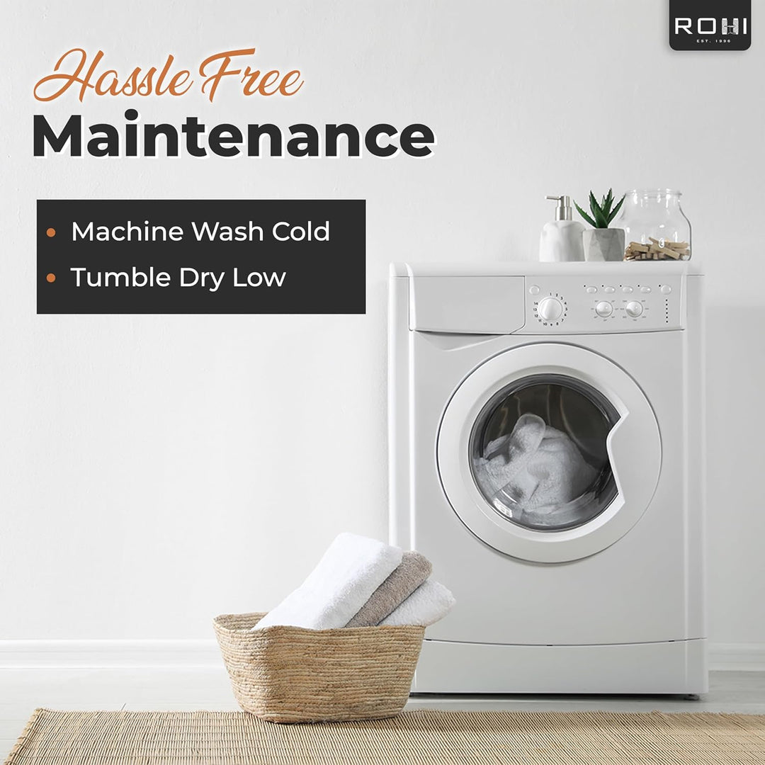 Rohi Luxury Teddy Fleece Duvet Cover Set King Size – Soft Cosy & Fluffy Teddy Bear Bedding, Thermal Warm Winter Fleece Quilt Cover with Matching Pillowcases