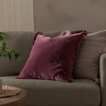 YARD BERTIE WASHED COTTON VELVET CUSHION