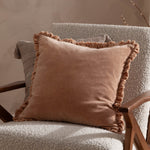 YARD BERTIE WASHED COTTON VELVET CUSHION