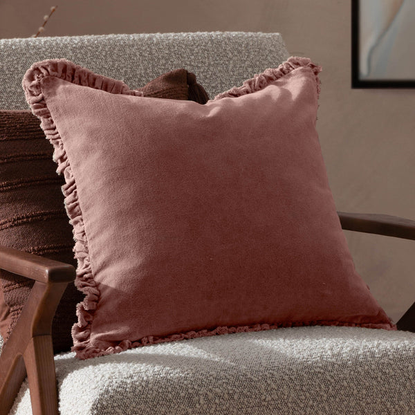 YARD BERTIE WASHED COTTON VELVET CUSHION