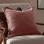 YARD BERTIE WASHED COTTON VELVET CUSHION