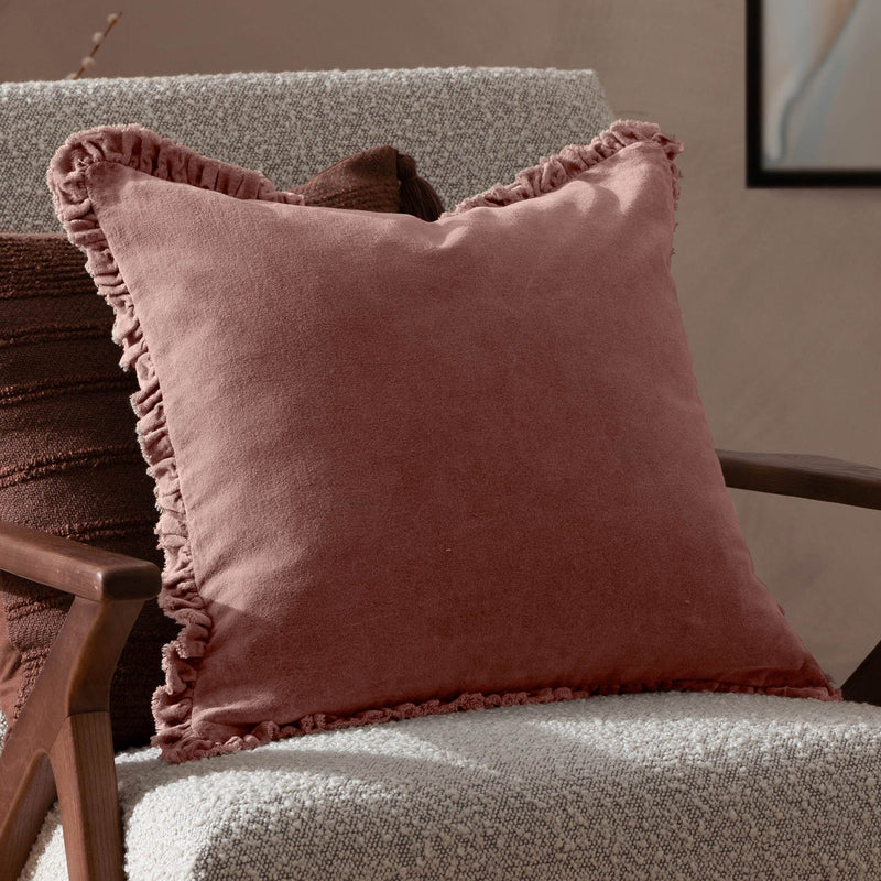 YARD BERTIE WASHED COTTON VELVET CUSHION