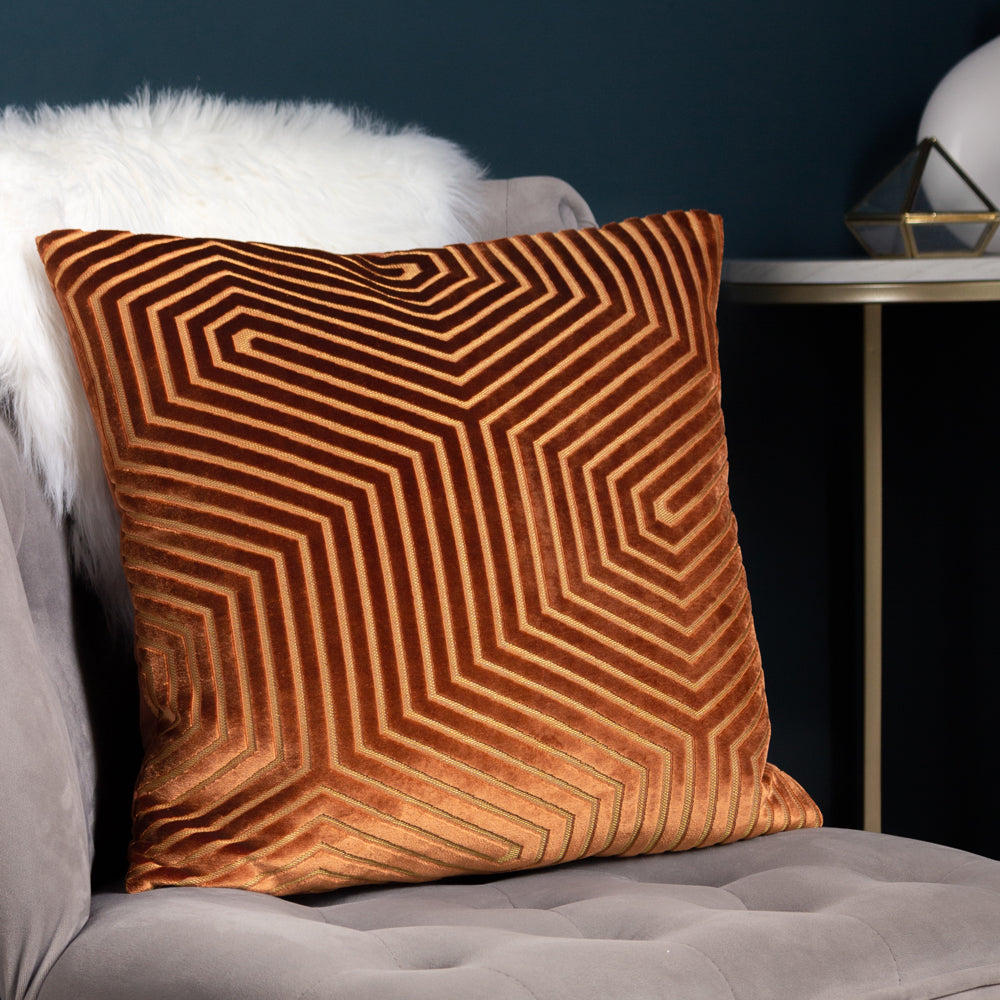 PAOLETTI EVOKE CUT VELVET CUSHION