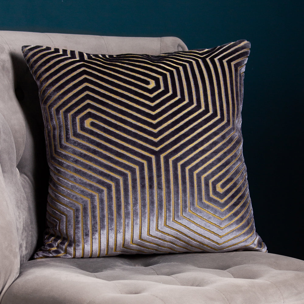 PAOLETTI EVOKE CUT VELVET CUSHION