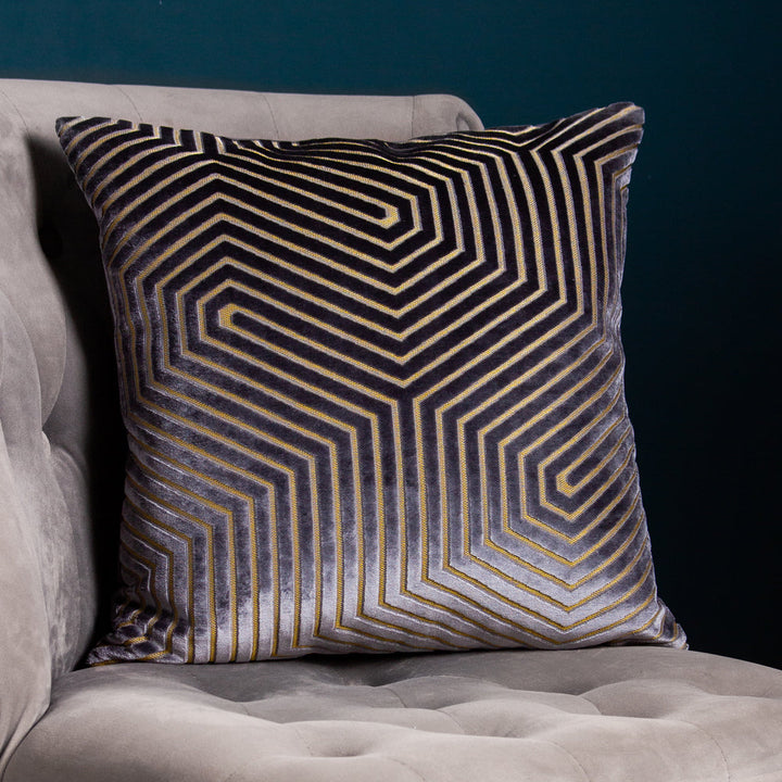 PAOLETTI EVOKE CUT VELVET CUSHION