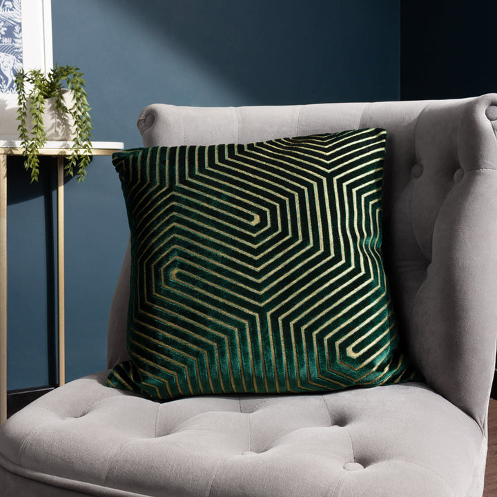 PAOLETTI EVOKE CUT VELVET CUSHION