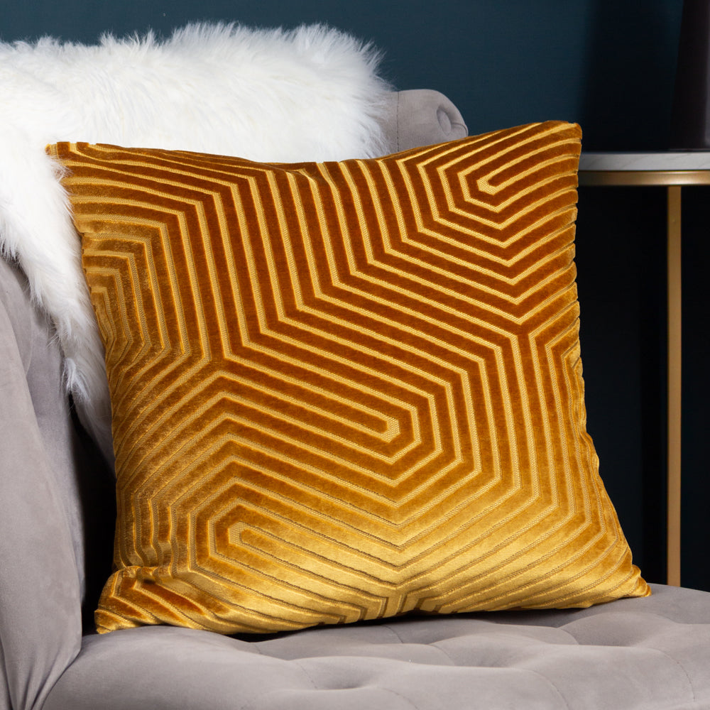 PAOLETTI EVOKE CUT VELVET CUSHION