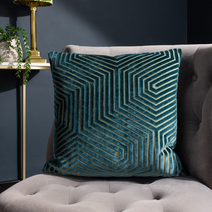 PAOLETTI EVOKE CUT VELVET CUSHION