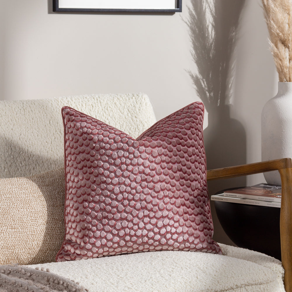 HÖEM LANZO CUT VELVET PIPED CUSHION