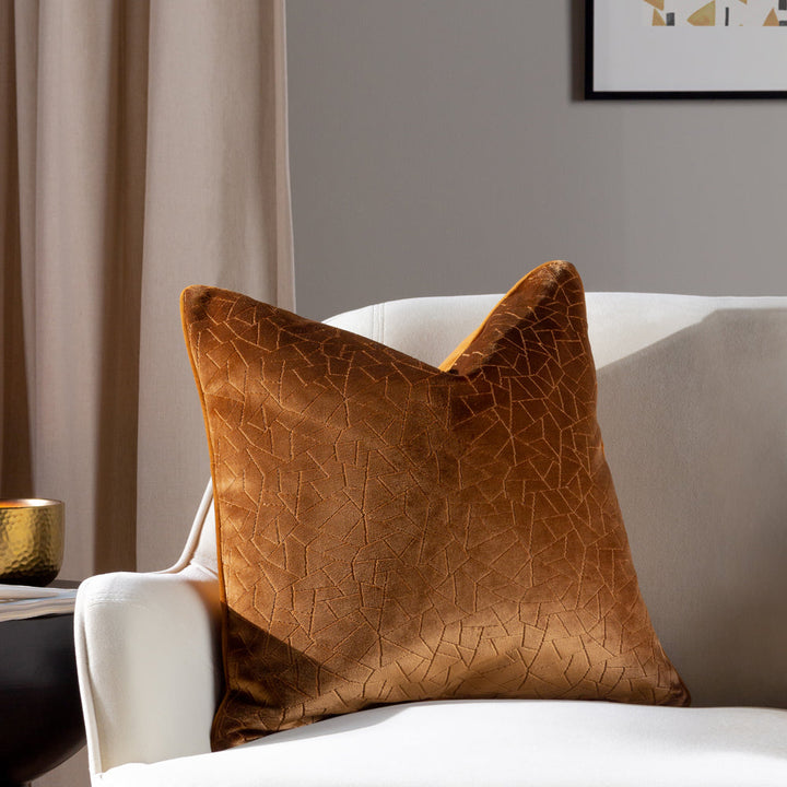 MALANS CUT VELVET PIPED CUSHIONS