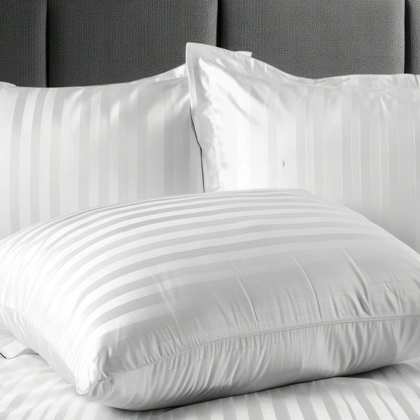 FEELS LIKE DOWN COTTON STRIPE PILLOW PAIR