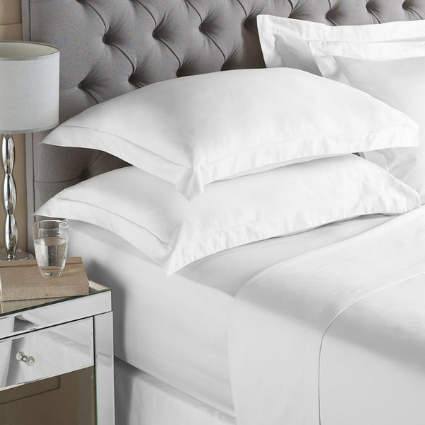 PURE COTTON 200 THREAD COUNT FITTED SHEET