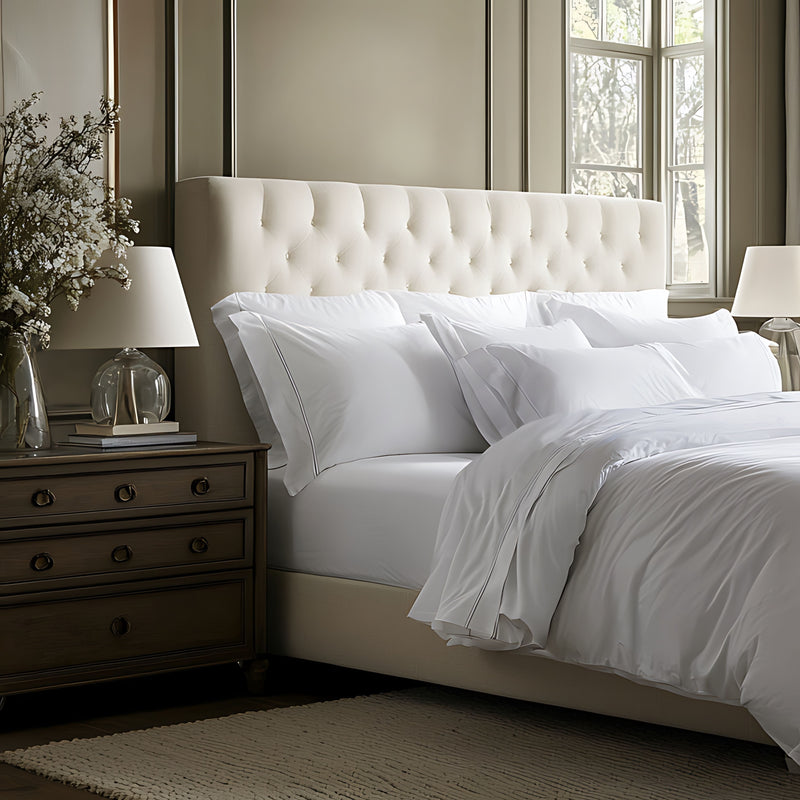 CRISP & FRESH 400 THREAD COUNT EGYPTIAN COTTON PERCALE FITTED SHEET