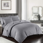 PREMIUM COTTON SATIN STRIPED 400 THREAD COUNT BEDDING SET